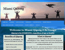 Tablet Screenshot of miamiqigong.com
